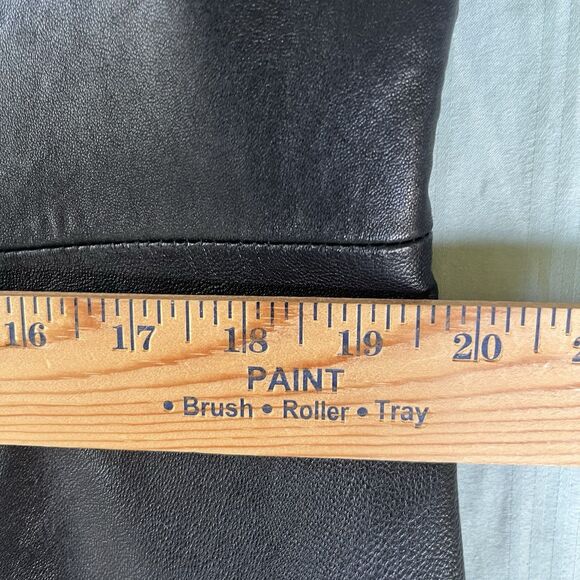 Vintage Jones New York Leather Jacket/Blazer Womens XL Black Retro Classic - Picture 10 of 13